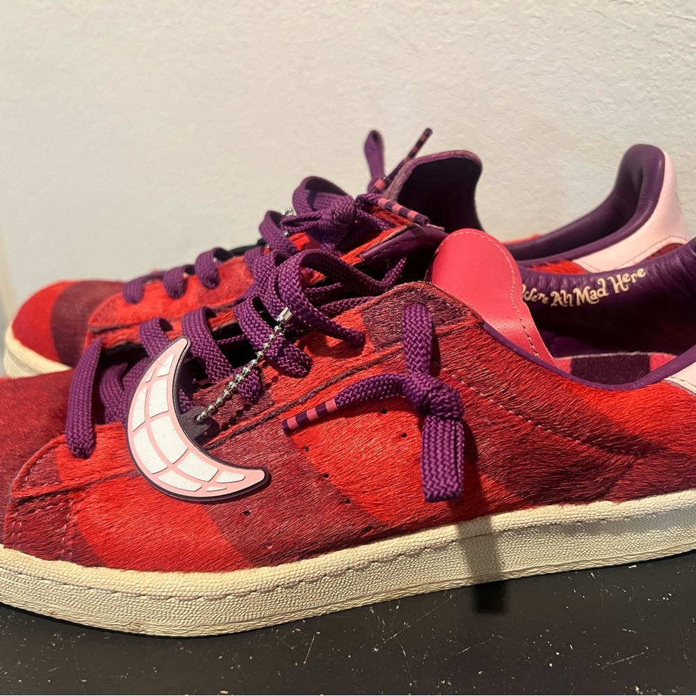 Adidas Bold Purple and Red Sneakers